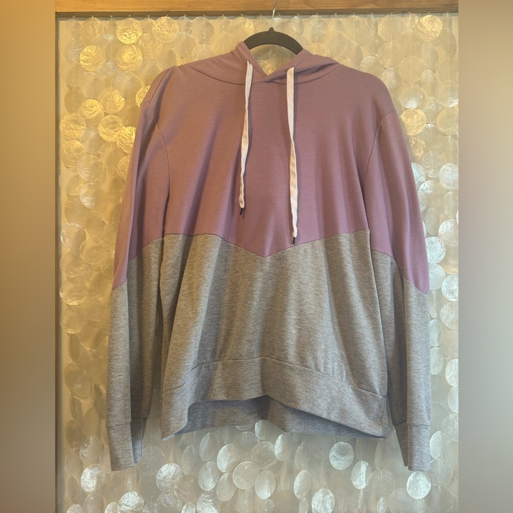 Kaileigh Purple Chevron Hoodie